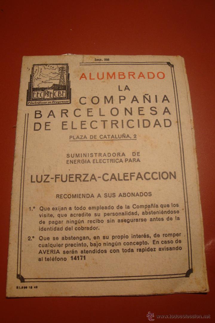 Documentos antiguos: CARTILLA CONTADOR DE ELECTICIDAD - Foto 1