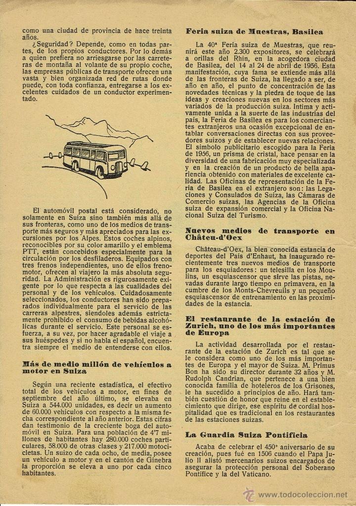 Documentos antiguos: ECOS DE SUIZA - Foto 2