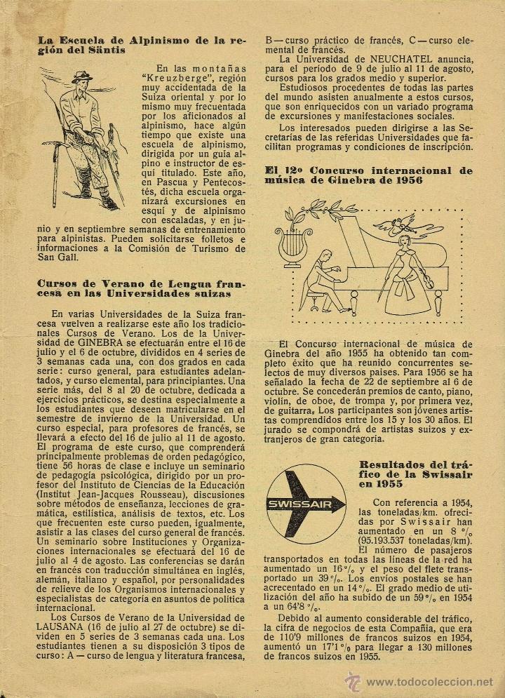 Documentos antiguos: ECOS DE SUIZA - Foto 3