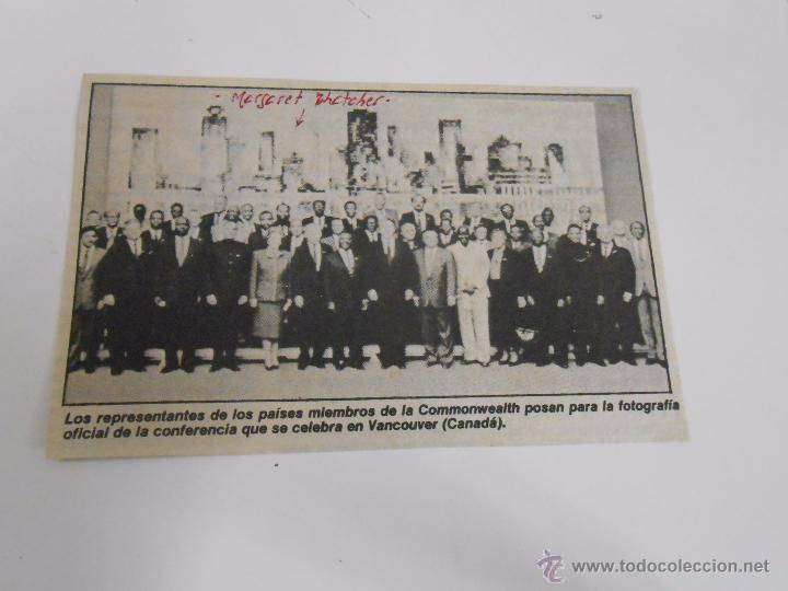 Old Documents: RECORTE DE REVISTA PAISES MIEMBROS DE LA COMMONWEALTH. TDKP6