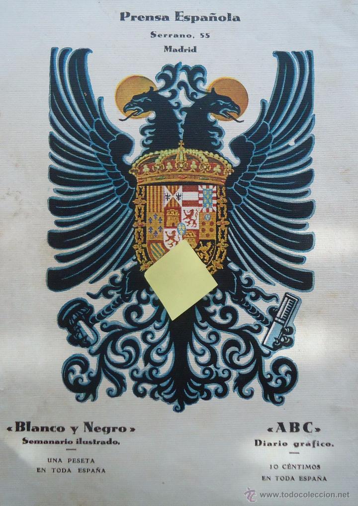 Documentos antiguos: portada revista blanco y negro abc publicidad art deco cartel publicitario escudo imperial hasburgo