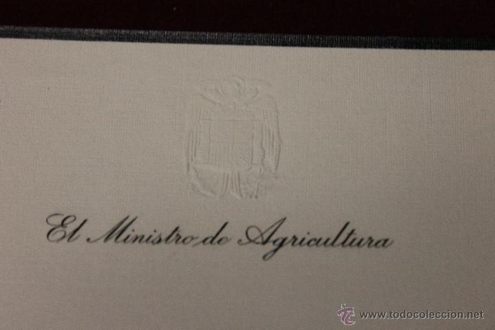 Carta felicitacion ministro de agricultura por - Comprar 