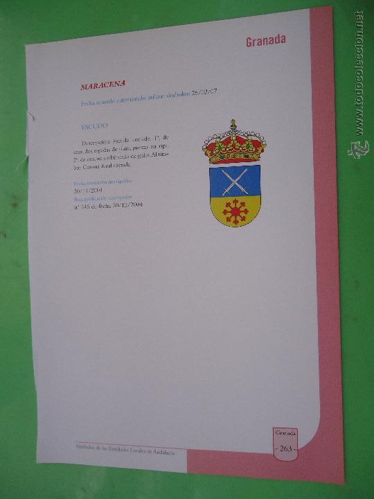Documentos antiguos: hoja granada - colecciona tu pueblo - maracena - Foto 1