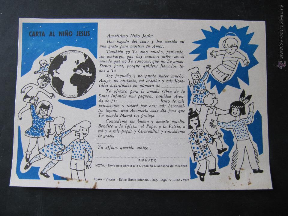 Documentos antiguos: CARTA AL NI&Ntilde;O JESUS - Foto 1
