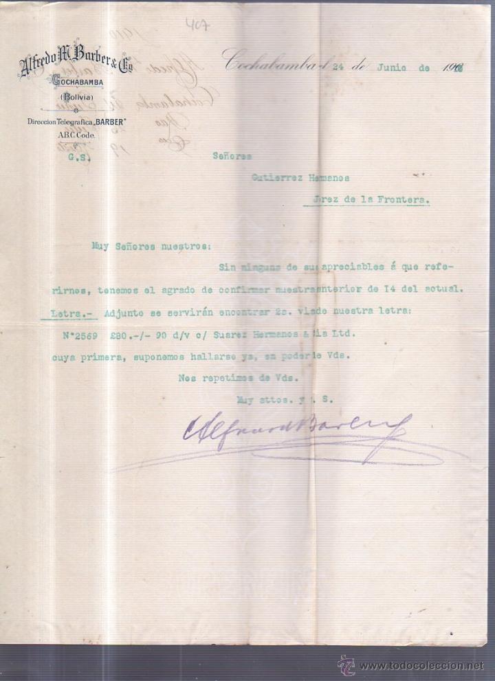 Documentos antiguos: CIRCULAR.GUTIERREZ HERMANOS,COCHABAMBA.1910. - Foto 1