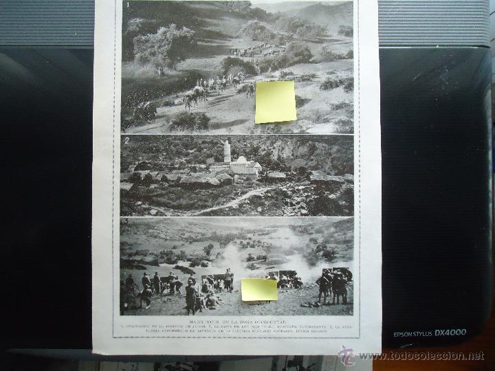 Documentos antiguos: guerra marruecos batallon artilleria columna militar tropa soldados batallon legion ejercito