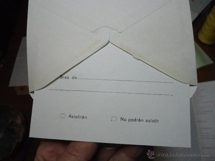 Documents Anciens: antiguo sobre con tarjeta de confirmacion asistencia ayuntamiento de rota - cadiz