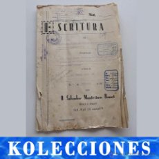 Documentos antiguos: 1952, ESCRITURA DE LIQUIDACIÓN DE SOCIEDAD CONYUGAL, CON 10 PÁGINAS Y CUBIERTAS. Lote 54367332