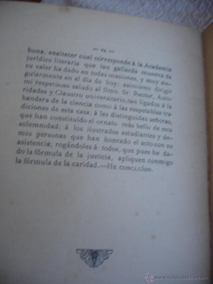 Documentos antiguos: Lu&iacute;s Mendiz&aacute;bal y Mart&iacute;n. La f&oacute;rmula de la justicia. Zaragoza 1900 - Foto 5