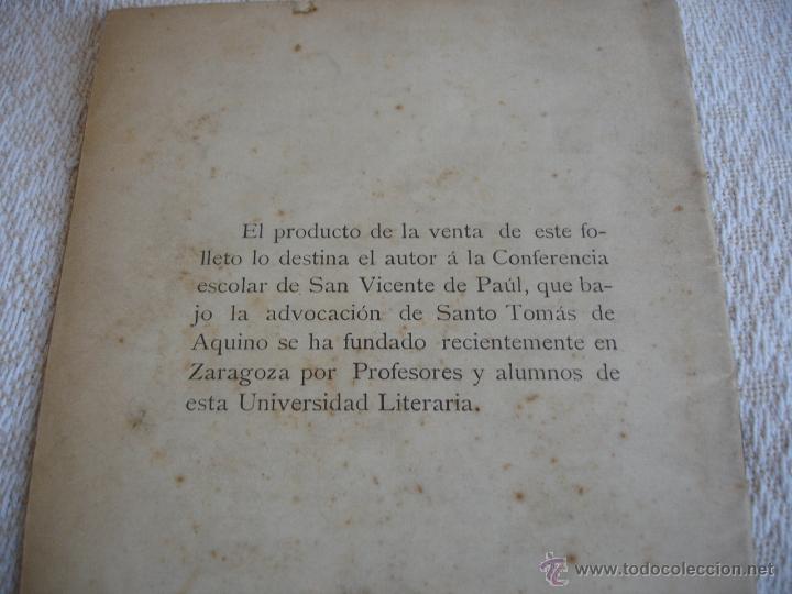 Documentos antiguos: Lu&iacute;s Mendiz&aacute;bal y Mart&iacute;n. La f&oacute;rmula de la justicia. Zaragoza 1900 - Foto 6