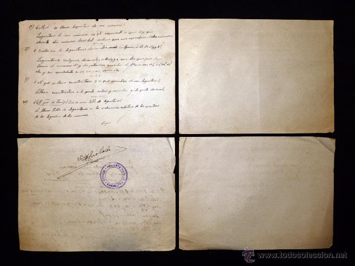 Documentos antiguos: LOTE DE DOCUMENTOS INSTITUTO POPULAR POLIT&Eacute;CNICO. SEVILLA 1952 - Foto 5