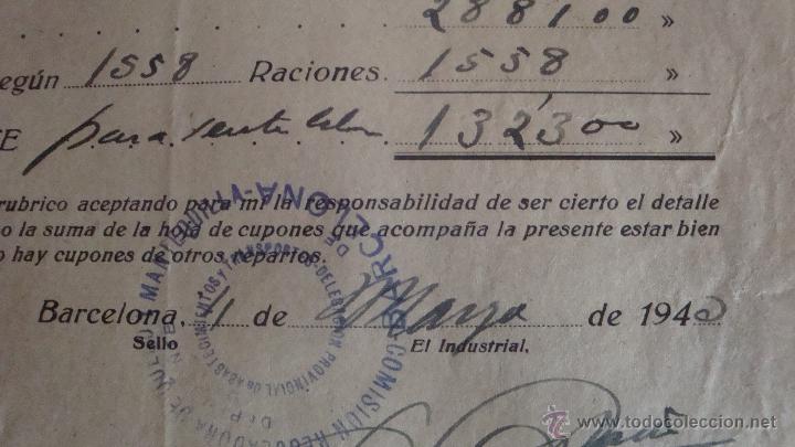 Documentos antiguos: RACIONAMIENTO A&Ntilde;O 1.943 - Foto 3