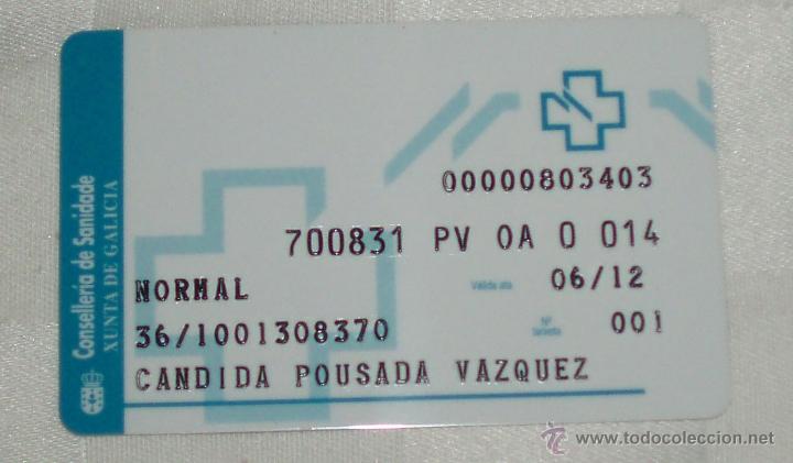 Documentos antiguos: tarjeta plastificada de la seguridad social