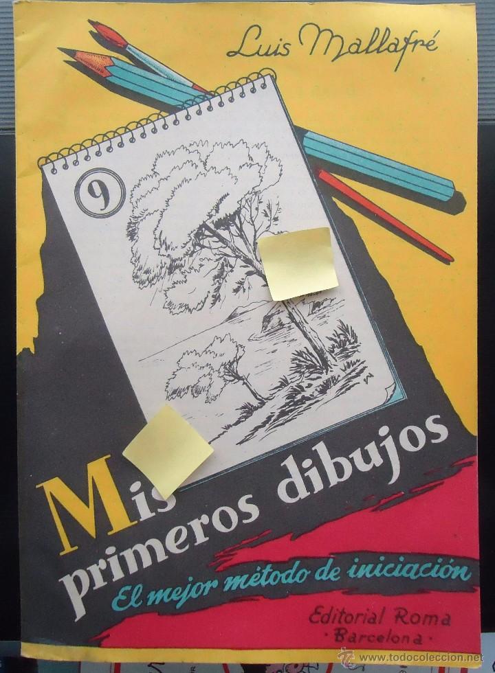 Documentos antiguos: cuaderno escuela dibujo pintura colegio egb maestro profesor mis primeros dibujos editorial roma