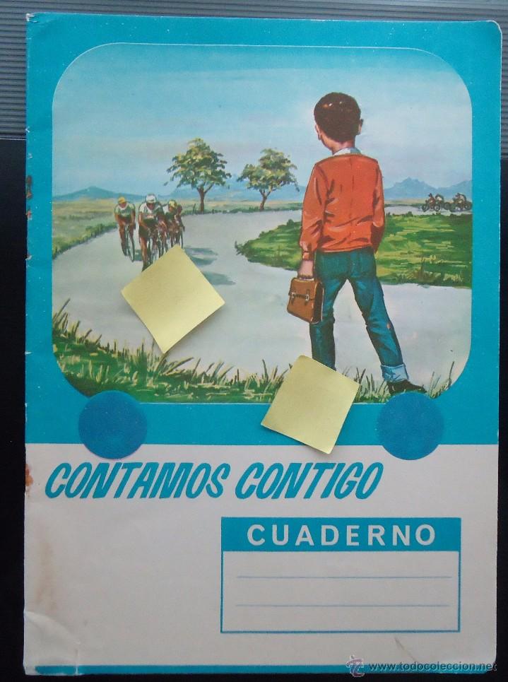 Documentos antiguos: cuaderno escuela contamos contigo matematicas caligrafia lectura dibujo colegio egb maestro profesor