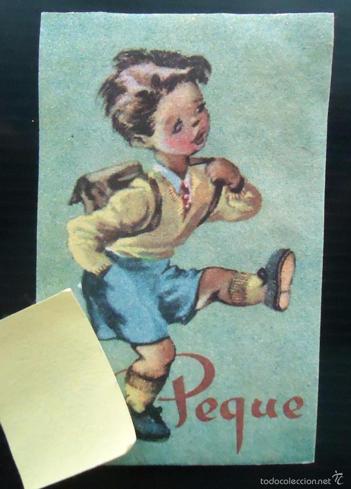 Documentos antiguos: etiqueta publicidad peque textil confecciones ropa algodon ni&ntilde;o escuela colegio