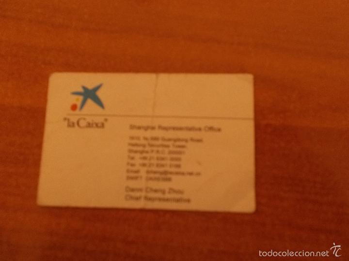 Documentos antiguos: tarjeta comercial caixa en china