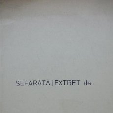 Documentos antiguos: SEPARATA: EL VILAFRANQUÍ JOAN BARBA I ROCA ABAT DE SANTES CREUS. 1968.
