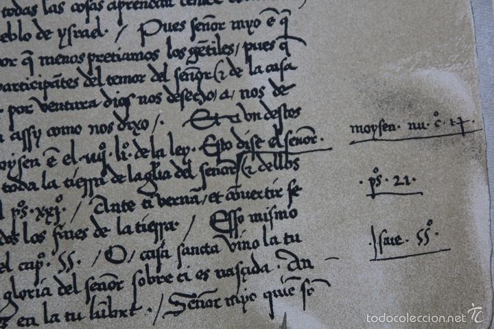 Documentos antiguos: FACSIMIL-CRISTOBAL COLON - Foto 2