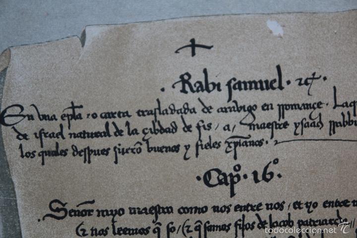 Documentos antiguos: FACSIMIL-CRISTOBAL COLON - Foto 4