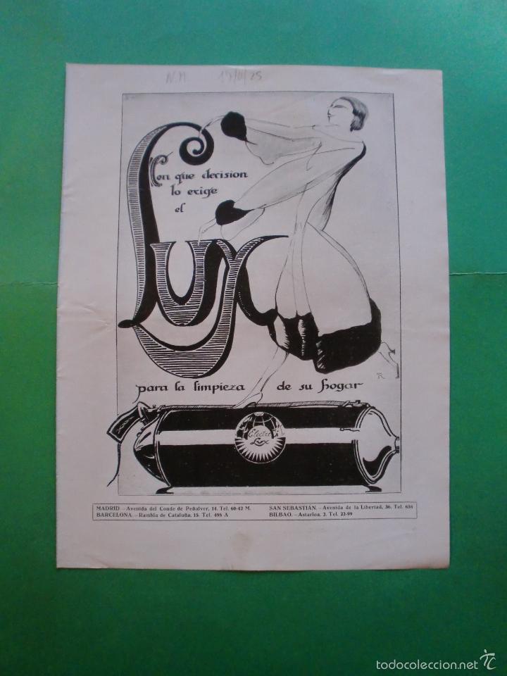 Documentos antiguos: LA CASA DE CERVANTES EN EL BRASIL - ELECTRO LUX - 17/4/1925 - Foto 2