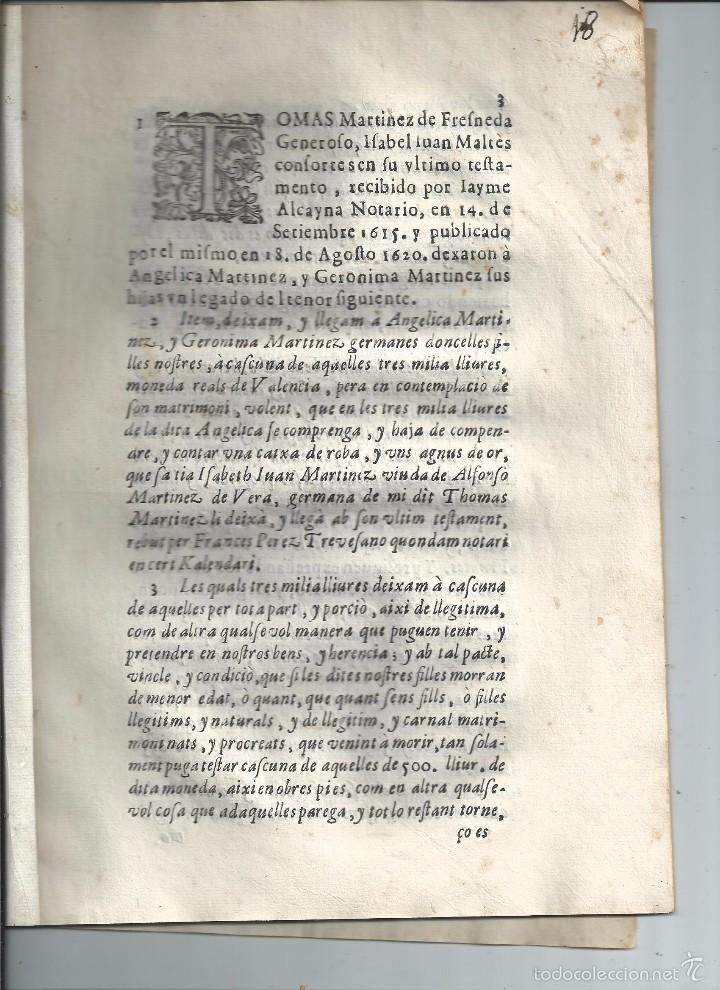 Alte Dokumente: 1688 EN VALENCIANO Y CASTELLANO PEDRO BLAS Y TEODOSIA MALT&Eacute;S Y DE BLANCO - MTNEZ. DE FRESNEDA