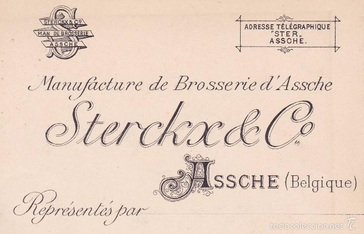 Documentos antiguos: Manufacture Sterckx Assche Belgique princip&igrave;os siglo XX 7x11ctms