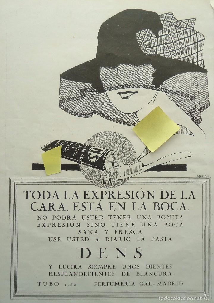 Documentos antiguos: publicidad espa&ntilde;ola vintage art deco dise&ntilde;o grafico ilustracion dentrifico pasta dientes dentista