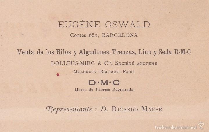 Documentos antiguos: Eugene Oswald Barcelona finales siglo XIX