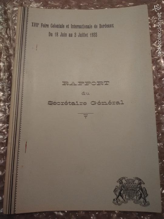 Documentos antiguos: Feria colonial e internacional Budeos 1933 - Foto 1