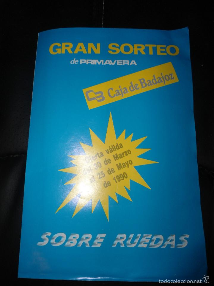 Documentos antiguos: ANTIGUO FOLLETO CAJA BADAJOZ - GRAN SORTEO PRIMAVERA - 1990 - VESPA