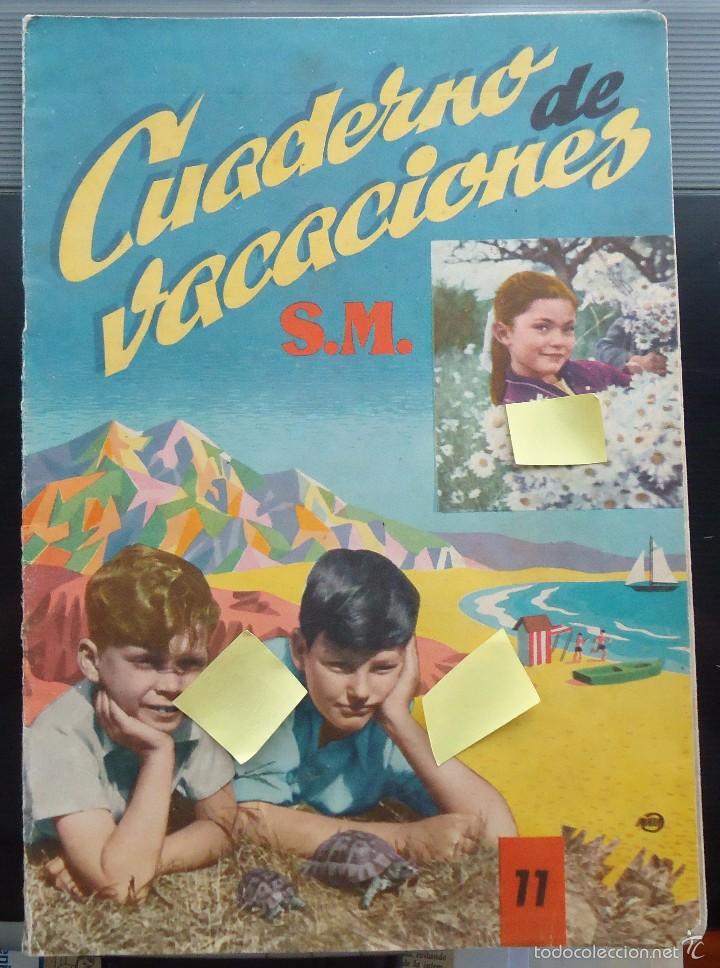 Documentos antiguos: cuaderno vacaciones sm colegio escuela egb ni&ntilde;os infancia carabanchel alto madrid profesor maestro