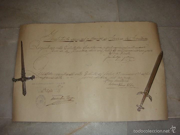 Documentos antiguos: Titulo de Bachiller. Jerez de la Frontera 1917 - Foto 3