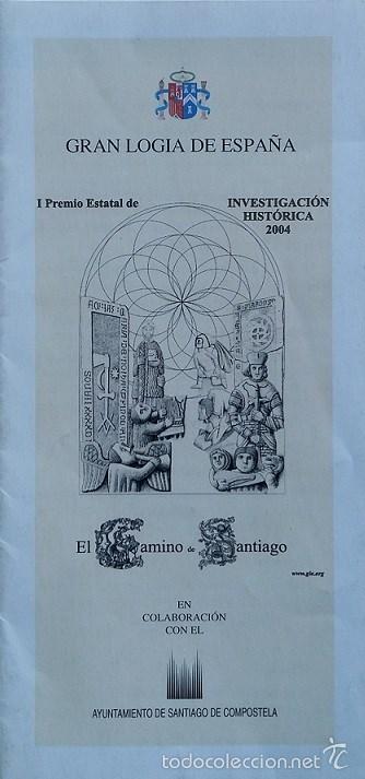 Documentos antiguos: GRAN LOGIA DE ESPA&Ntilde;A. BASES I PREMIO ESTATAL DE INVESTIGACI&Oacute;N HIST&Oacute;RICA 2004