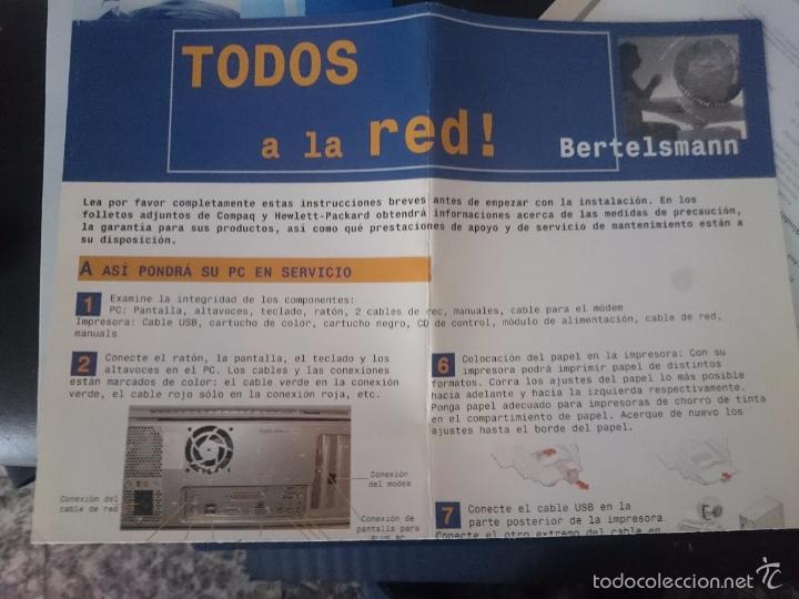 Documentos antiguos: INSTRUCCIONES PARA ORDENADOR COMPAQ - CONEXION A INTERNET - Foto 1