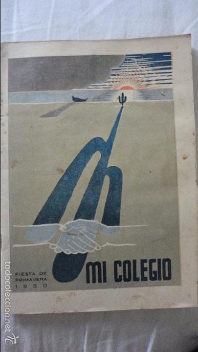 Documentos antiguos: MI COLEGIO.COLEGIO NI&Ntilde;O JESUS DE PRAGA.BADALONA.FIESTA PRIMAVERA.1950