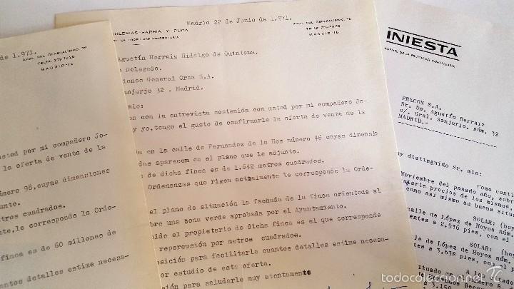 Documentos antiguos: INTERESANTE LOTE DE DOCUMENTOS SOBRE VENTA DE SOLARES EN MADRID, AÑOS 1971-1972 - Foto 9 - 58662862