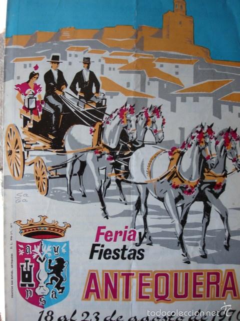 Documentos antiguos: PROGRAMA FIESTAS Y FERIAS DE ANTEQUERA A&Ntilde;O 1970 - Foto 1