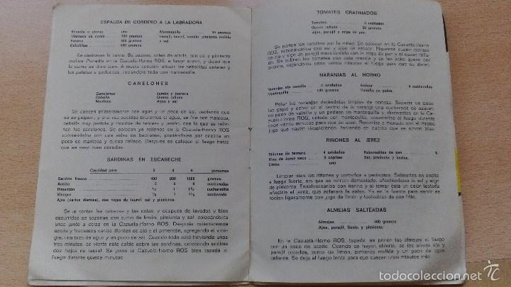 Recetario cazuela horno ros con 4 ó 5 paginas - Vendido en Venta Directa -  61019395