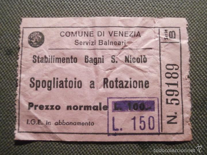 Documentos antiguos: Entrada balneario Venecia - - Foto 1