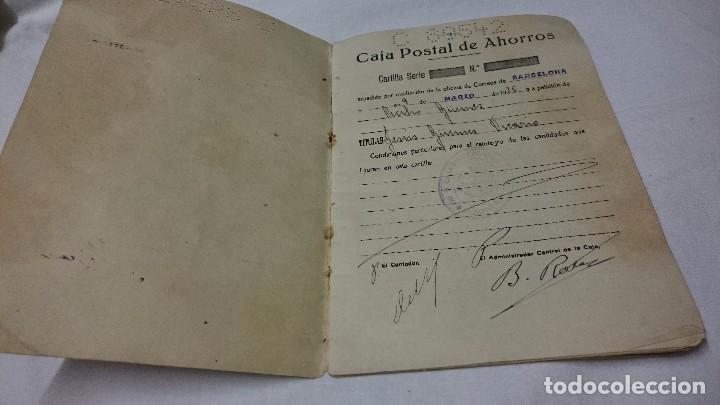 Documentos antiguos: CARTILLA CAJA POSTAL DE AHORROS 1935 - Foto 2