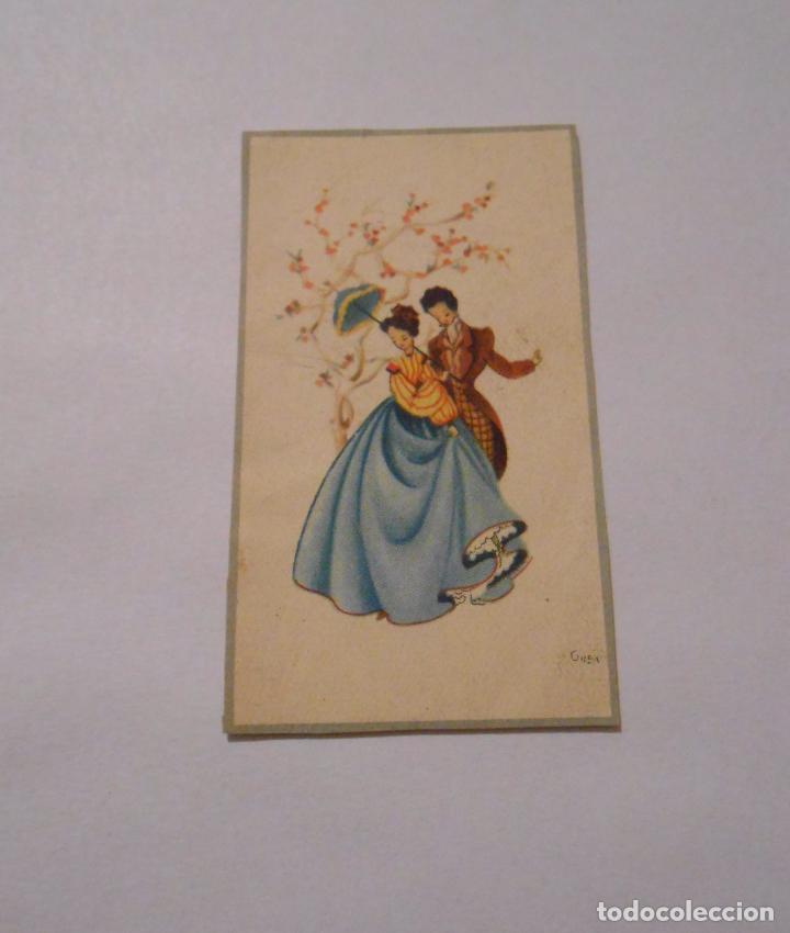 Documenti antichi: CROMO HOJA PAREJA BAILANDO. TDKP8