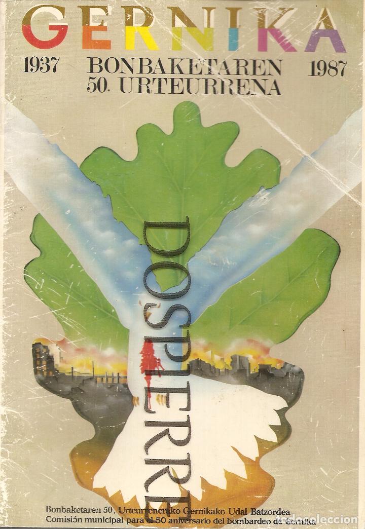 Documentos antiguos: PROGRAMA DE ACTOS, GERNIKA, 1937-1987, 50 ANIVERSARIO DEL BOMBARDEO - Foto 1