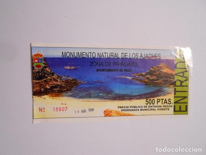 Documentos antiguos: ENTRADA MONUMENTO NATURAL DE LOS AJACHES. ZONA DE PAPAGAYO. YAIZA. LANZAROTE. 1998. TDK14p