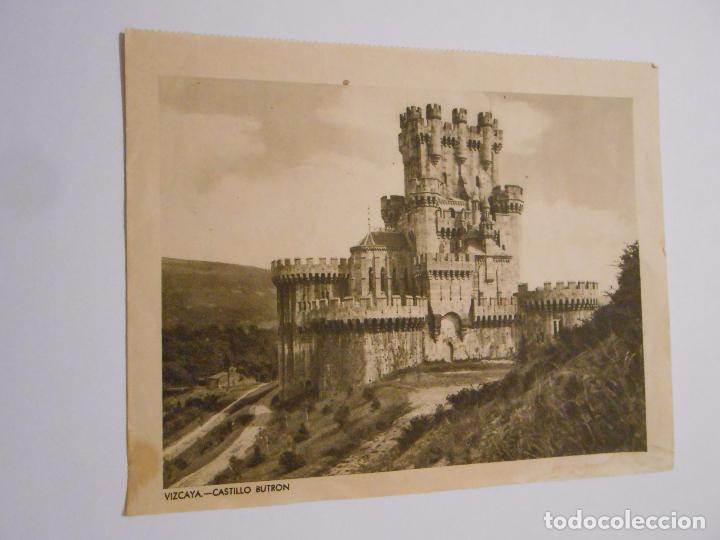 Old Documents: HOJA RECORTE DE PERIODICO O REVISTA ANTIGUO. CASTILLO DE BUTRON. VIZCAYA. TDKP8