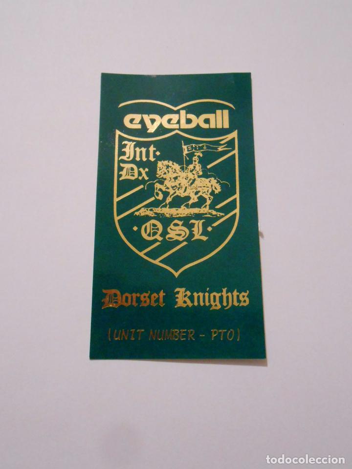 Documenti antichi: TARJETA DE VISITA EYEBALL. DORSET KINGHTS. TDKP8