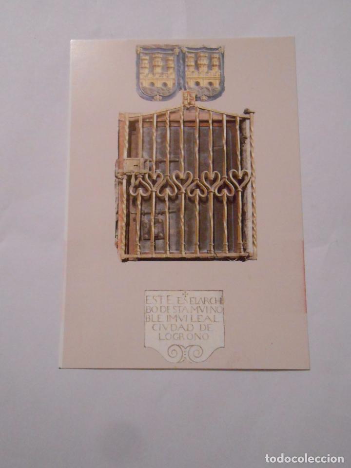 Documentos antiguos: TARJETA PRESENTACION CICLO DE CHARLAS CONFERENCIAS SOBRE LA HISTORIA DE LOGRO&Ntilde;O 1995. TDKP8