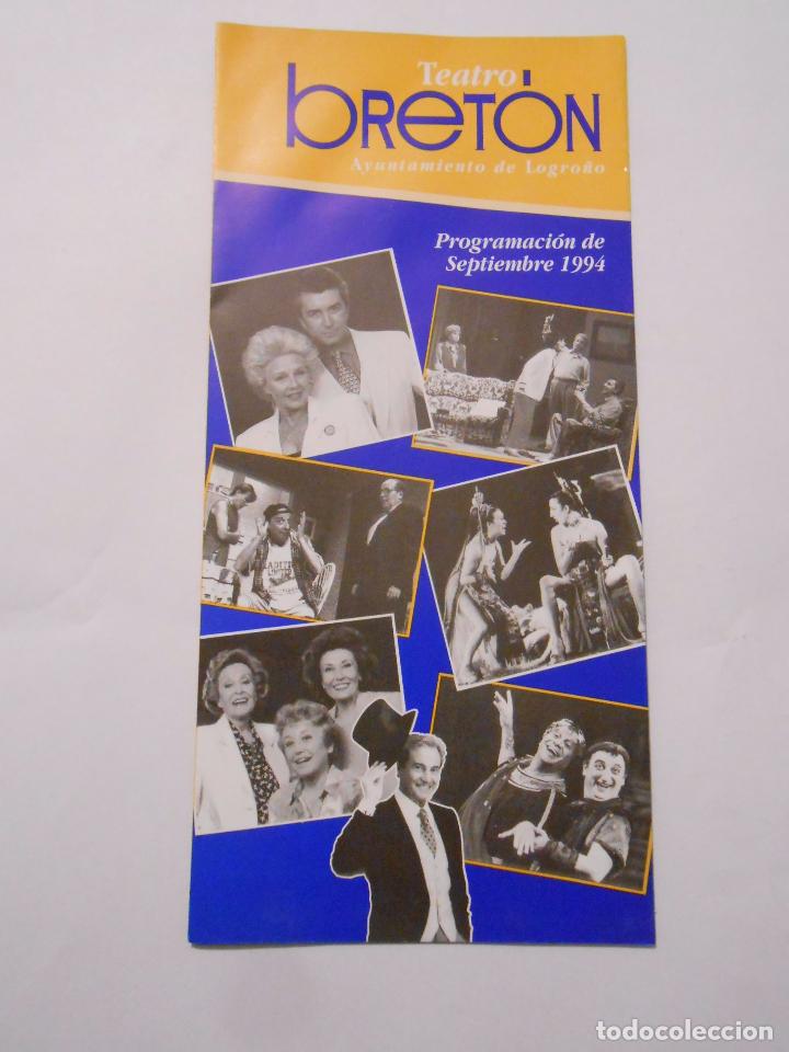 Documenti antichi: PROGRAMACION DEL TEATRO BRETON DE LOGRO&Ntilde;O. SEPTIEMBRE DE 1994. TDKP8