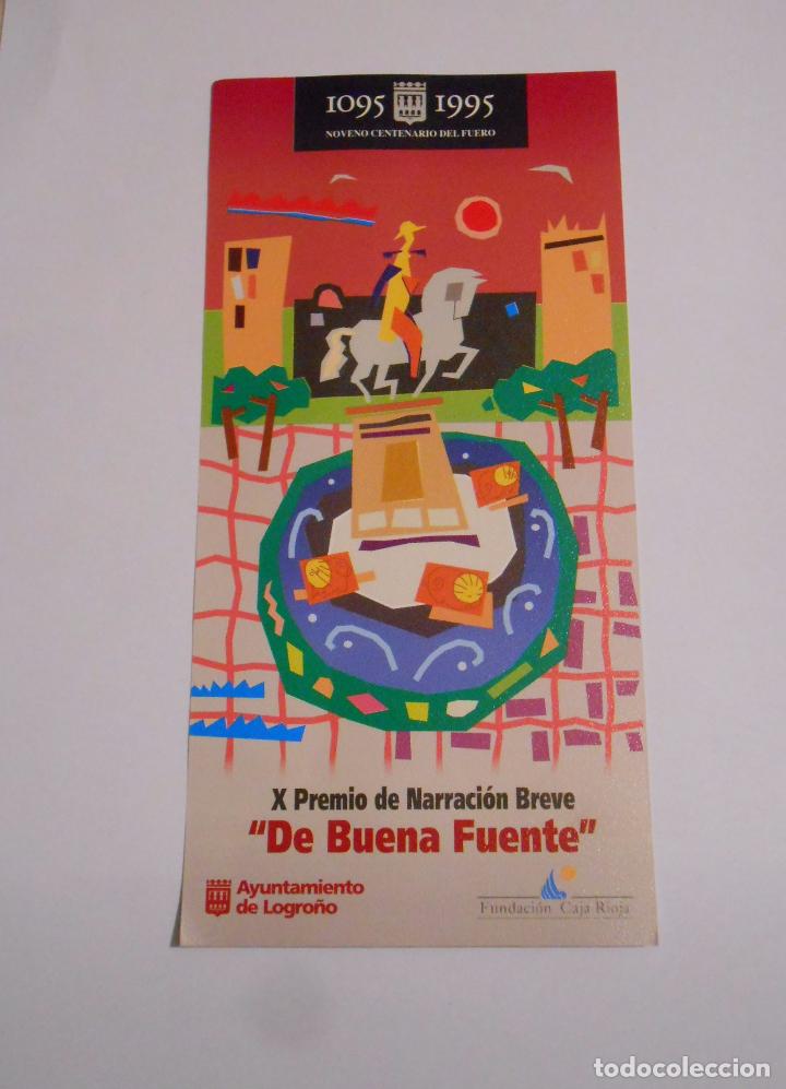 Documenti antichi: HOJA PRESENTACION X PREMIO DE NARRACION BREVE DE BUENA FUENTE LOGRO&Ntilde;O. TDKP8