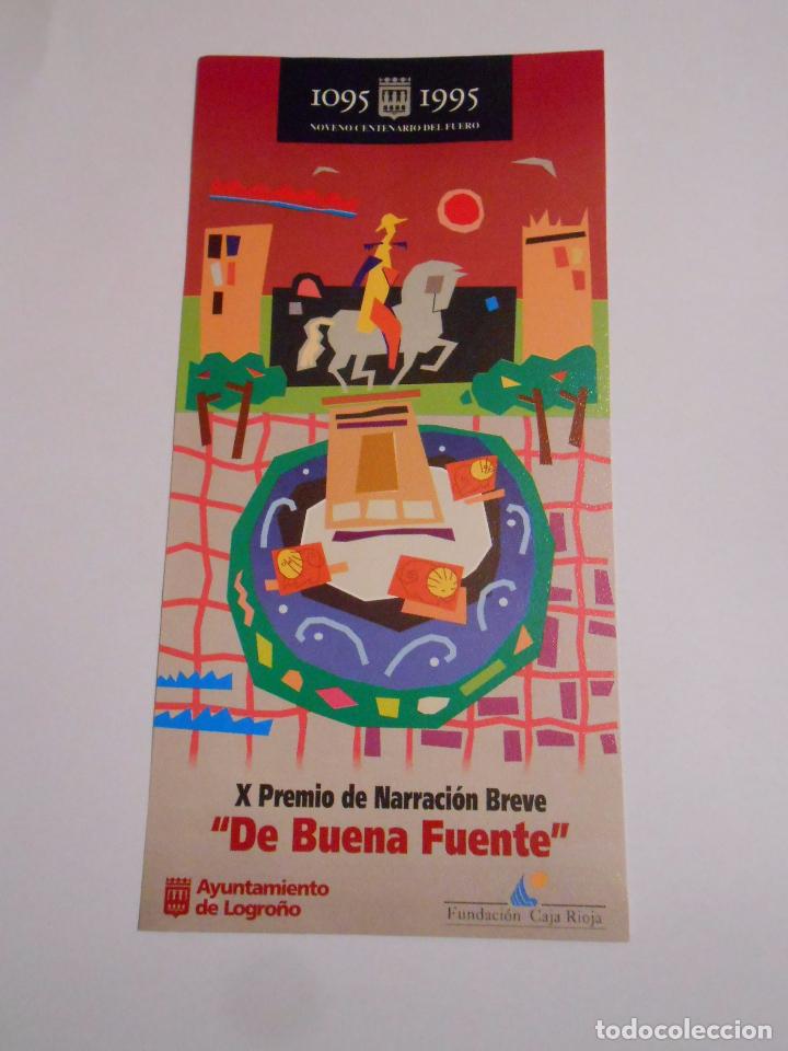 Documentos antiguos: HOJA PRESENTACION X PREMIO DE NARRACION BREVE DE BUENA FUENTE LOGRO&Ntilde;O. TDKP7